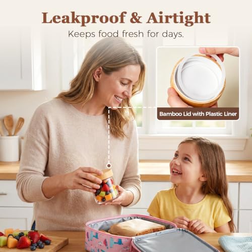 Overnight Oats Containers with Lids 10 oz (0.3125 Qt x 4)