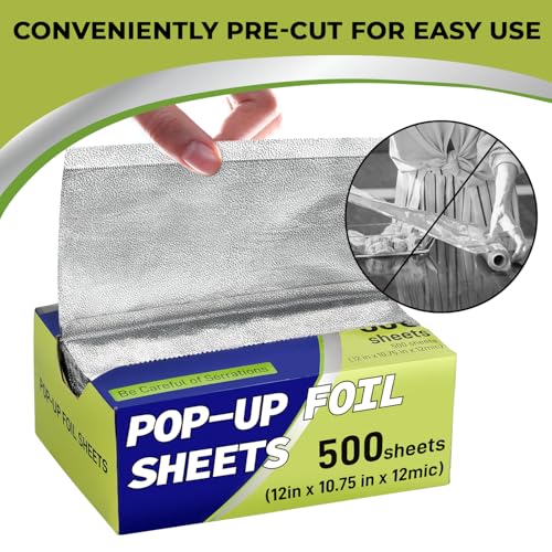 200 Pre Cut Aluminum Foil Sheets