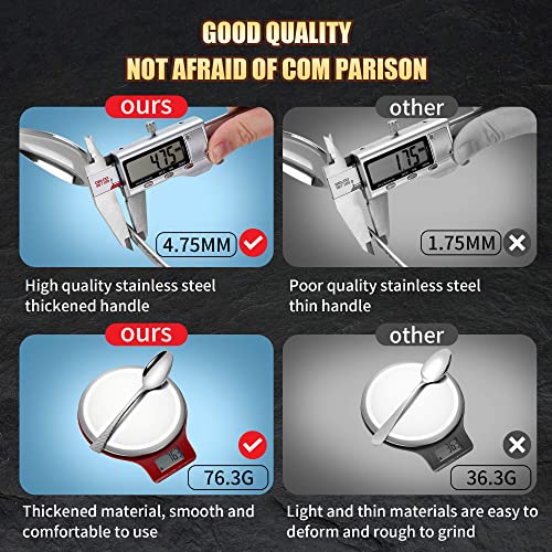 Hammered Silver Silverware Set for 8 (Silver / 40 Pieces Set)