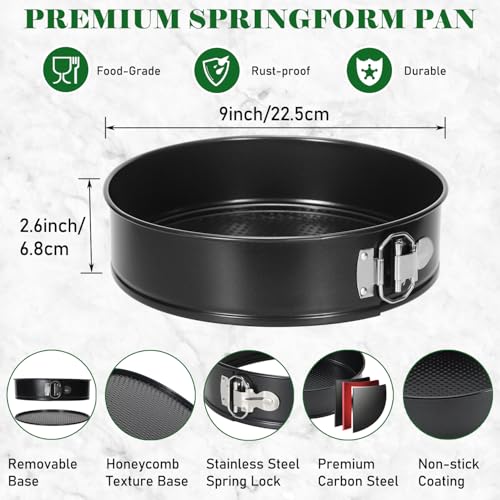 9 Inch Springform Pan 50Pcs Parchment Paper Cheesecake Nonstick Baking Mold