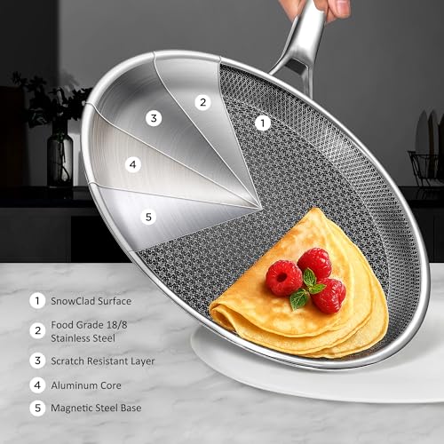 Crepe Pan 10 in Nonstick Crepe Pan (Snowflake / 10 in)