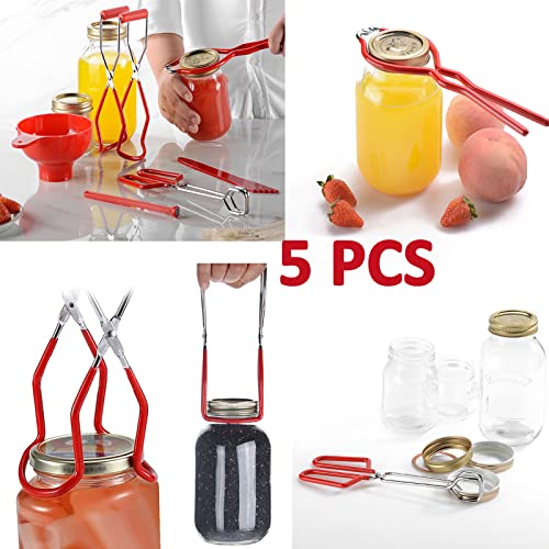 5PCS Canning Supplies Canning Kit (Red)