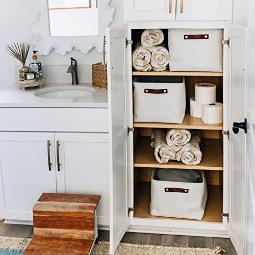16x12.5in Storage Baskets (Full Off-White / Extra Large - 3pc)