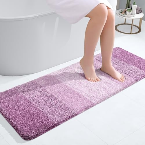 Bathroom Runner Rug 47x17 (47" X 17" / Pinkish-purple)