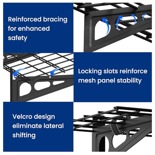 1 Pack 1x3ft Garage Shelving Wall (1 pack-1x3 ft / Black)