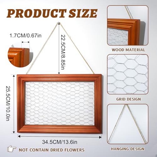 Rustic Herb & Flower Drying Rack (Photo Frame Flower Decorative Stand-wire)