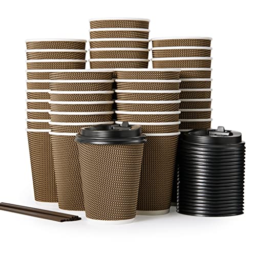 80 Pack 12 oz Disposabel Paper Cups (12OZ)