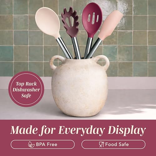 Silicone Cooking Utensils (Rose / 10 Pieces)