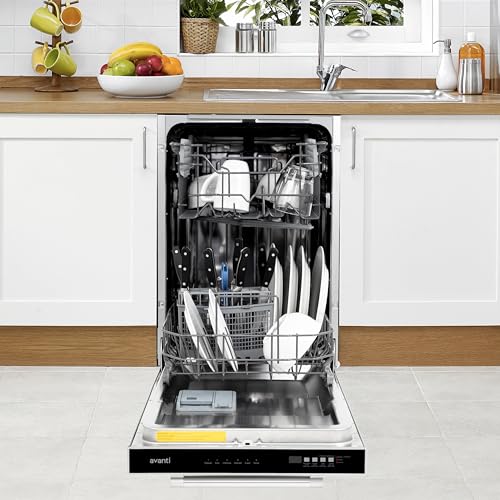 18 Inch Dishwasher Machine with Top Control LED Display (Stainless Steel / 18-Inch | 53dB)