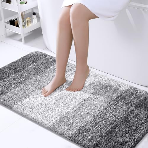 Bathroom Runner Rug 40x24 (40" X 24" / Grey)