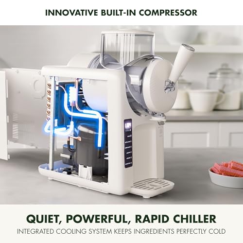 Frost Ice Cream Maker & Slushie Machine (4 Pint Ice Cream & Frozen Drink Maker / Cream White)