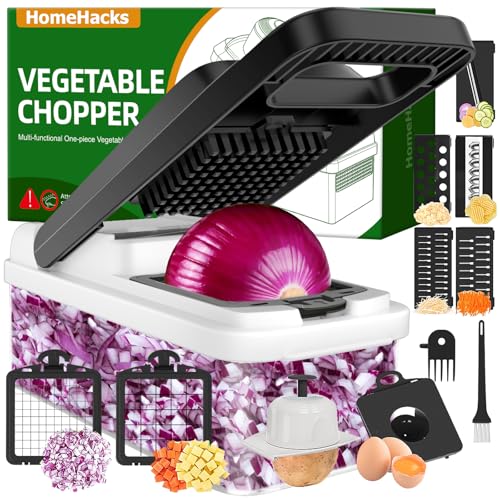 Veggie Chopper Vegetable Cutter (White / 7 blades)