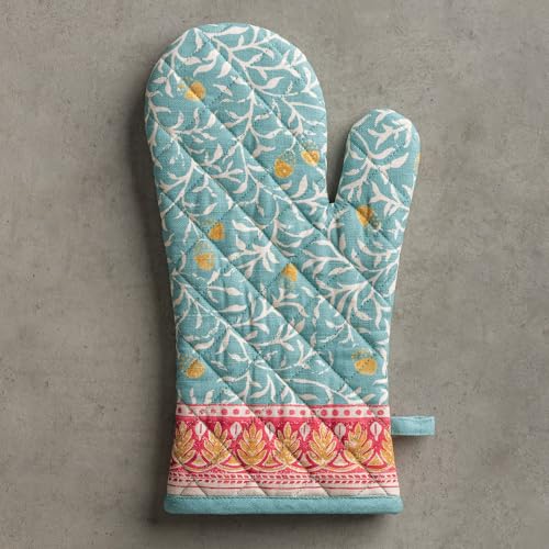 Maison d'Hermine Oven Gloves 100% Cotton Oven Mitt (122 - Carpo / 7.5" x 13" (Oven Mitt))