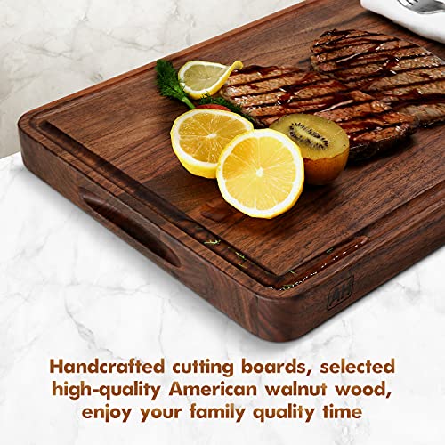 Walnut Wood Cutting Board 17x11 in Large Wooden Chopping Board (Edge Grain / 17"L x 11"W)