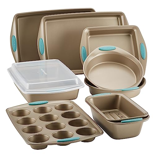 47578 Cucina Nonstick Bakeware Set with Grips Includes Nonstick Bread Pan