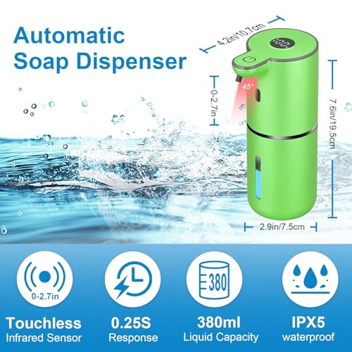Automatic Liquid Soap Dispenser Touchless (Green / Liquid)