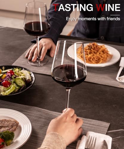 Red Wine Glasses Set of 4 (Set of 4-17oz)