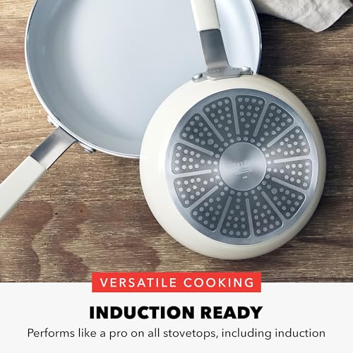 x Bobby Flay 2 Piece (8" and 10" Frying Pan Skillet Set / Cream)