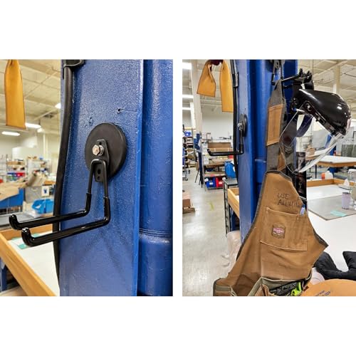 Strong Magnetic Garage Hook (Large L/2Pack 32-160lbs)