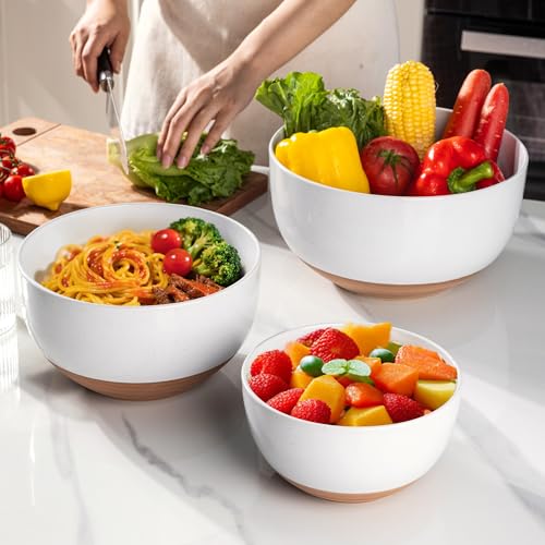 Ceramic Mixing Bowls (3PCS / White)