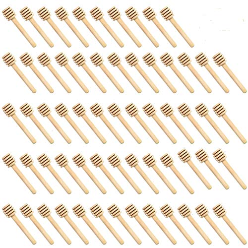 100 PCS Wooden Honey Dipper Sticks