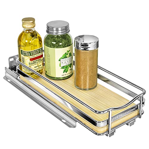 lite™ Pull Out Spice Organization for Cabinets (Wood / 4-1/4" - 1 Tier)