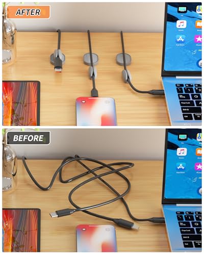 6 Pack Magnetic Cable Clips (6 .)