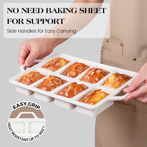 2 Pcs Mini Loaf Pans with Metal Reinforced Frame (2 Count)