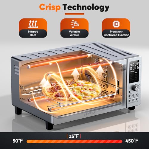 Bravo Pro Convection Air Fryer Toaster Oven Combo (Stainless Steel)