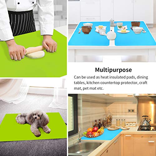 2 Pack Extra Large Silicone Mats for Crafts (2 Count)