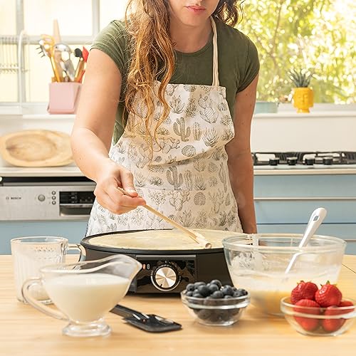12” Electric Crepe Maker Machine (12 Inch Corded / Black / Round)
