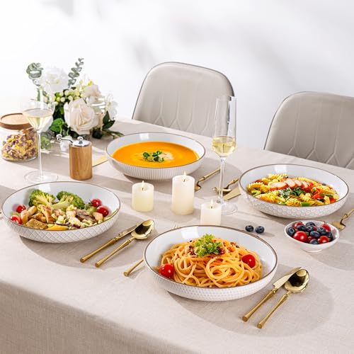 9.5'' Large Pasta Bowls (42oz / Off-White)