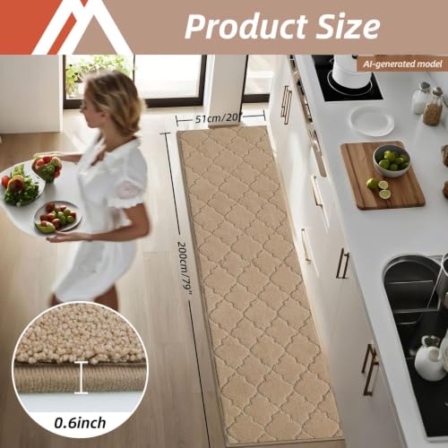 Soft Kitchen Floor Mats and Rugs Non Slip 20"x79"