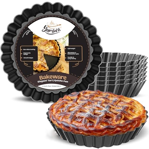 4 Inch Round Tart Pan 8 Pieces (Small)