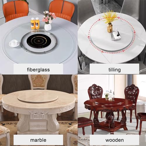 Lazy Susan 20 Inchs Aluminum Bearing Metal Rotating Turntable Bearings Swivel Plate Hardware for Dining