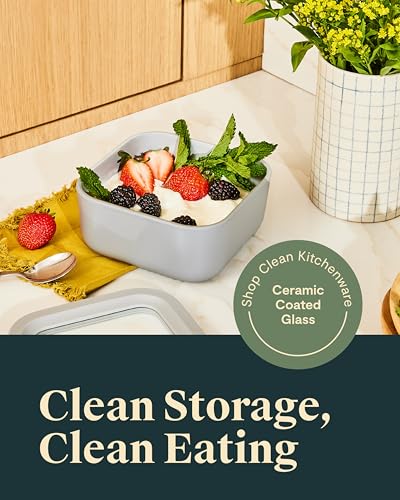2 Piece Glass Food Storage Set with Lids (Perracotta / 4.4 Cup Food Storage (2x))