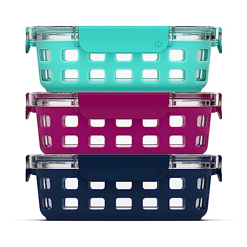 Duraglass 3.4 Cup Glass Meal Prep Containers (Mixed Berry / 3.4 Cup)