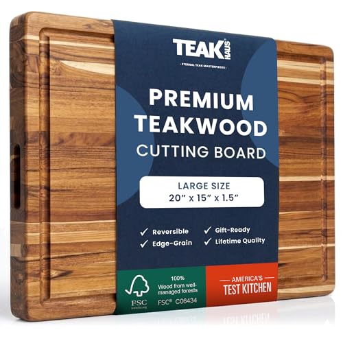 Carving Board with Juice Groove (Cutting Board Only / Large (20 inch x 15 inch x 1.5 inch))