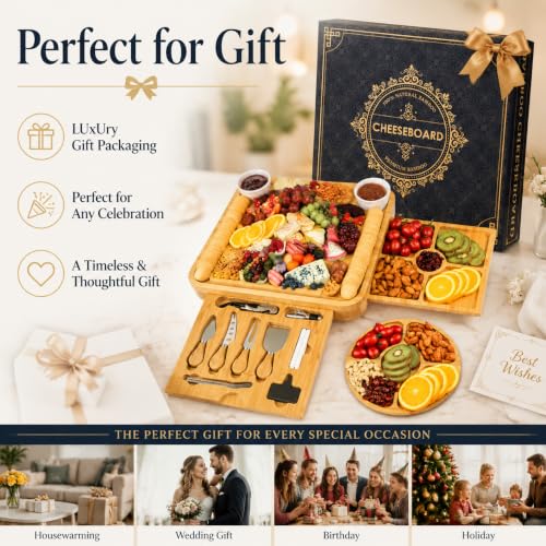 Charcuterie Boards Gift Set (Woody)