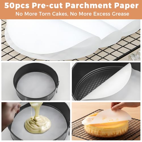 Springform Pan 9 Inch Spring Form Pan for Cheesecake with Protector (9")
