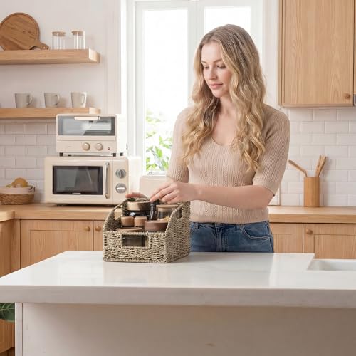 Seagrass Storage Baskets (Natural(Seagrass) / 2x 8½"L x 10"W x 7½"H)