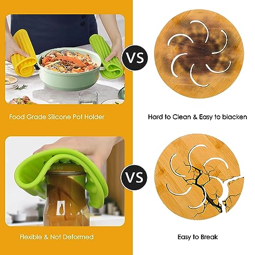 5 Pack Silicone Trivets for Hot Pots and Pans