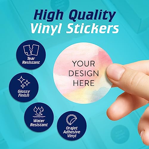 Custom Vinyl Stickers Your Image (100 Count)