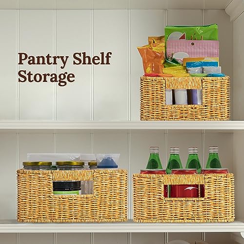 WeeNest Baskets for Storage (Amber)