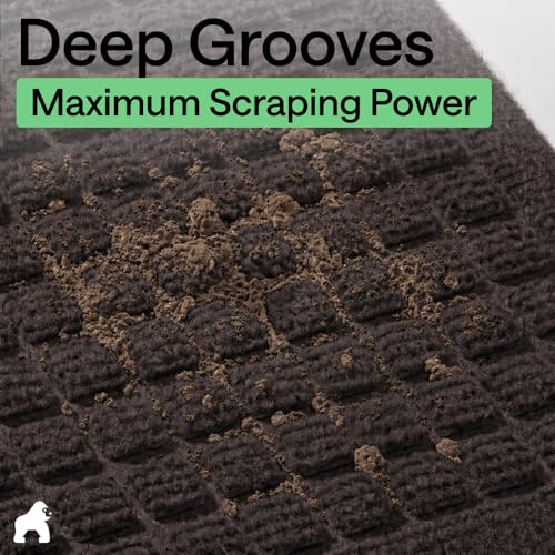 HydroABSORB Door Mat for Indoor Outdoor Use (Coffee / 47" X 35")