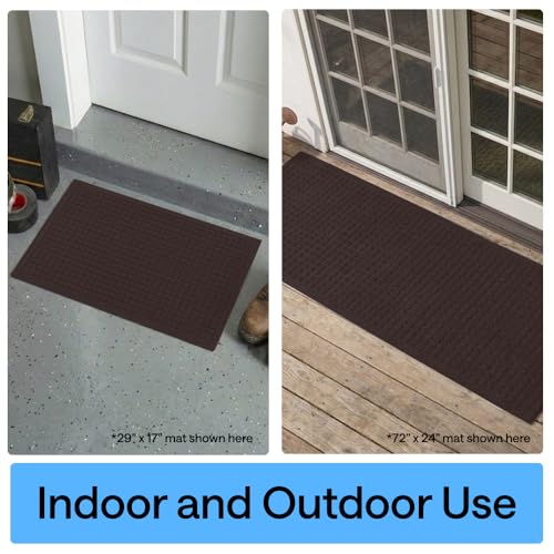 HydroABSORB Door Mat for Indoor Outdoor Use (Coffee / 47" X 35")