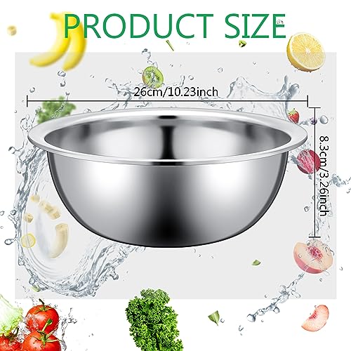12 Pcs Stainless Steel Mixing Bowls Bulk