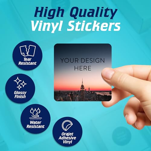 100 Custom Vinyl Stickers (100 Count)