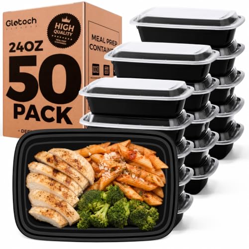 Glotoch Meal Prep Containers with Lids (24oz)