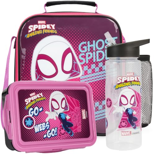 Ghost Spider Girls Lunch Box 3Pc Set (Multi Ghost Spider)